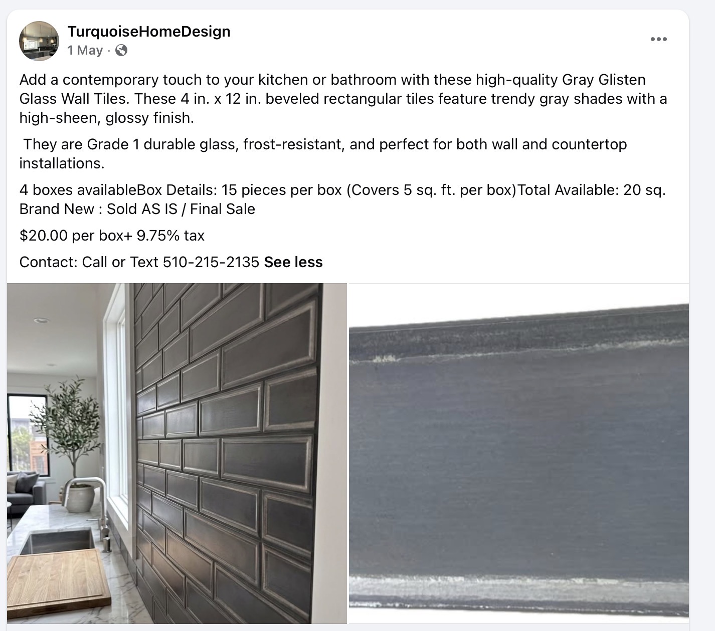 Clearance tile selection 9