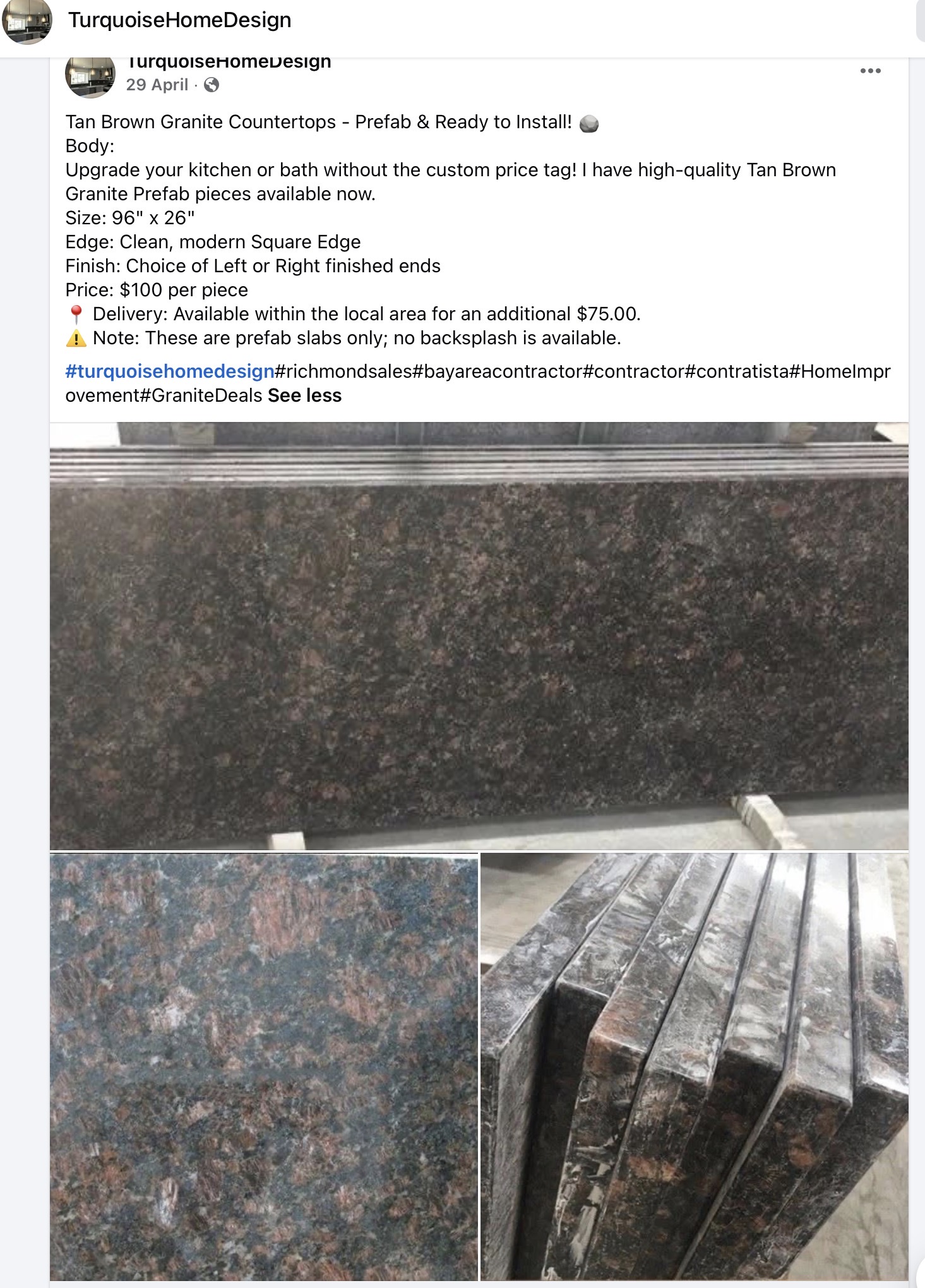 Clearance tile selection 12