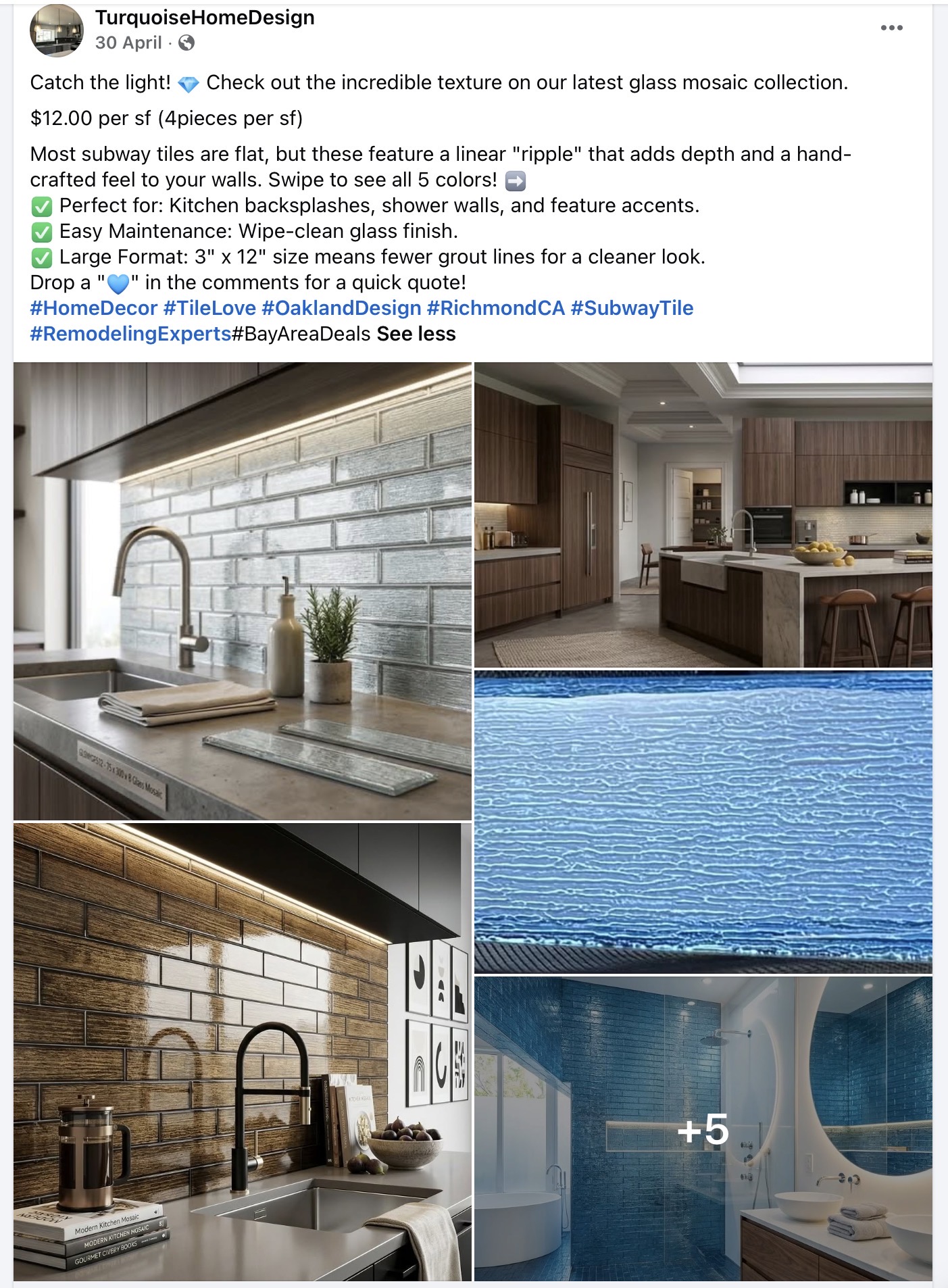 Clearance tile selection 13