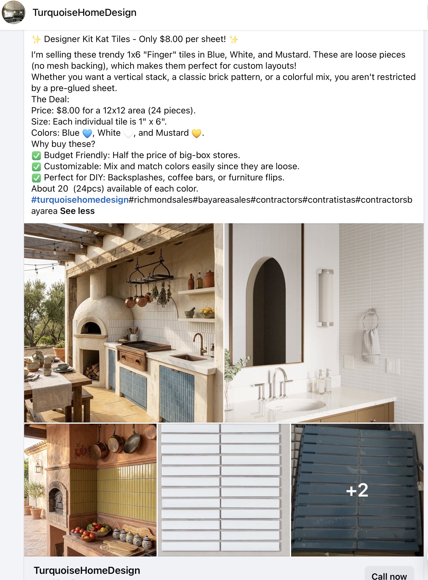 Clearance tile selection 17