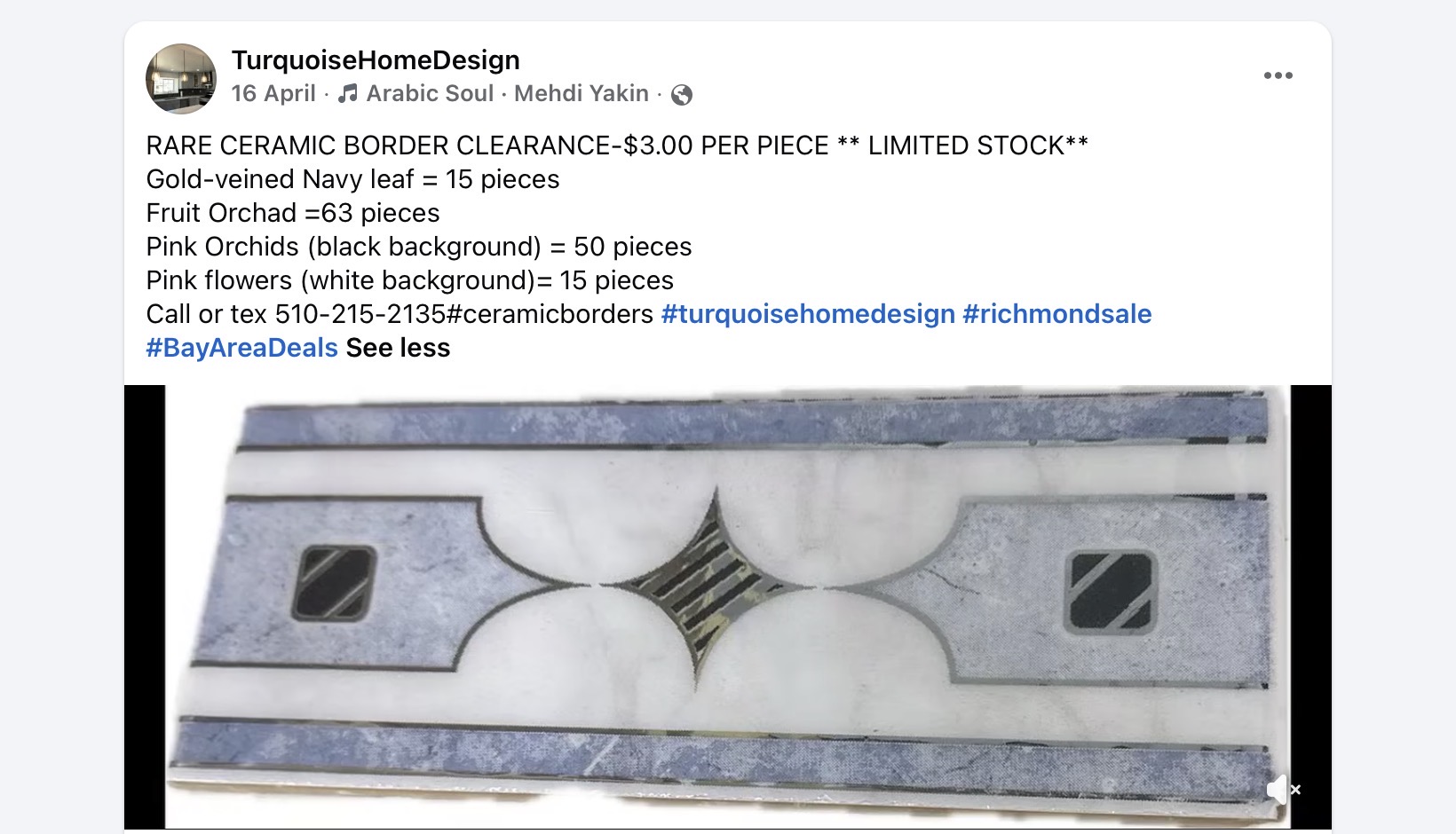 Clearance tile selection 23
