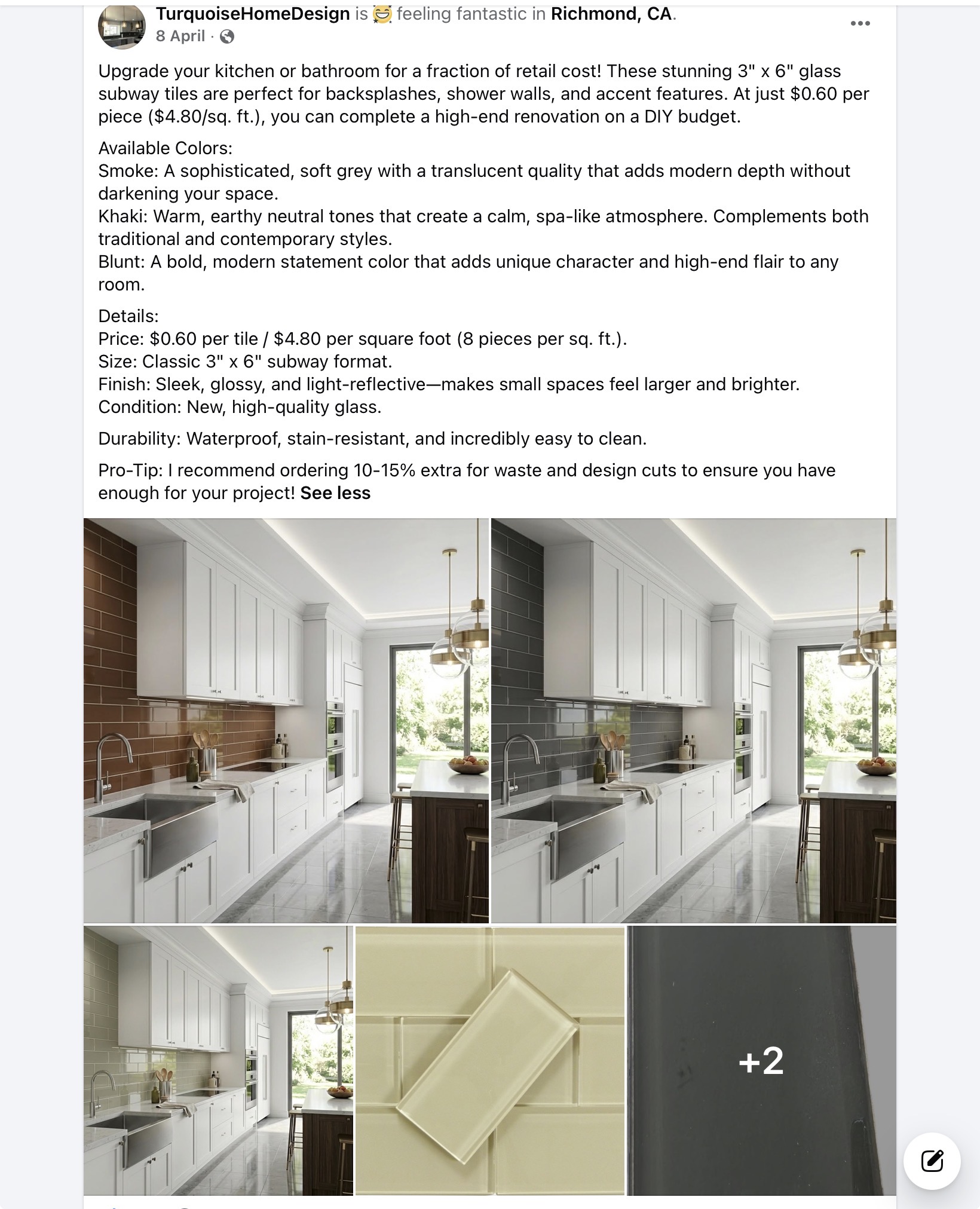 Clearance tile selection 35