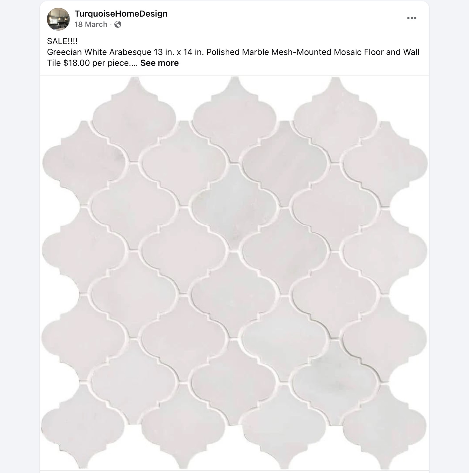 Clearance tile selection 38